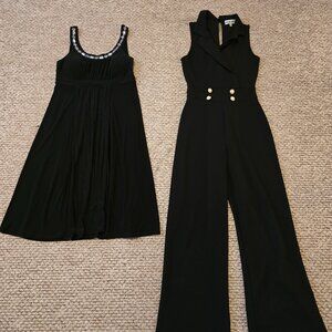 Almost Famous suit size medium and Signature by Sangria size 8 dress